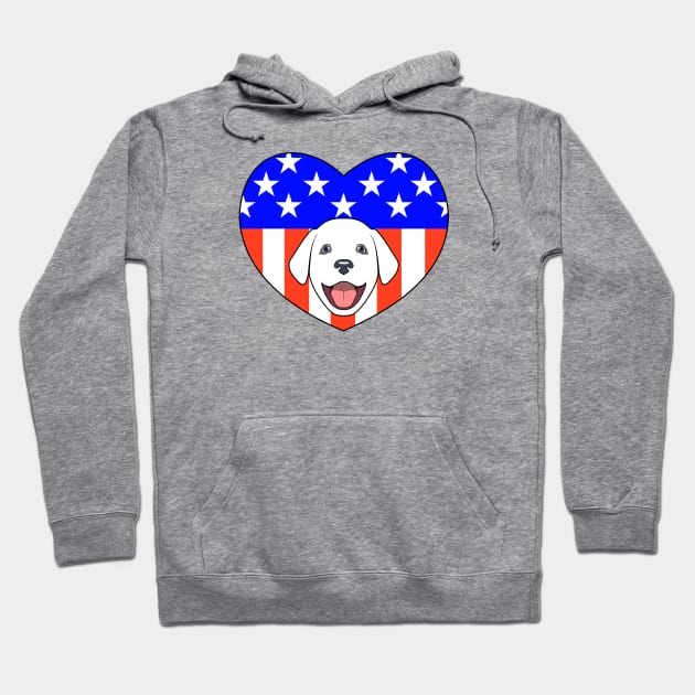 ALL AMERICAN DOG LOVER Hoodie by Cat In Orbit ®